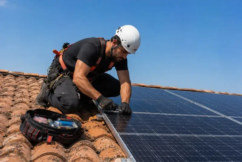 Maintenance et monitoring de panneaux solaires aux Sables-d'Olonne